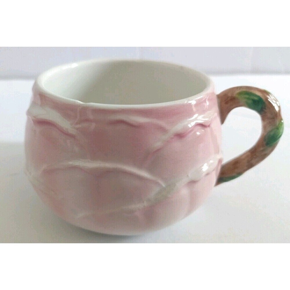Zaccagnini Italy Pottery Roses Tea Cup & Saucer Set Made For Walter Hatches - Picture 4 of 11